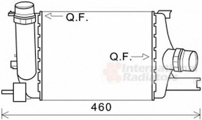 VAN WEZEL 43004602 -  Интеркулер
